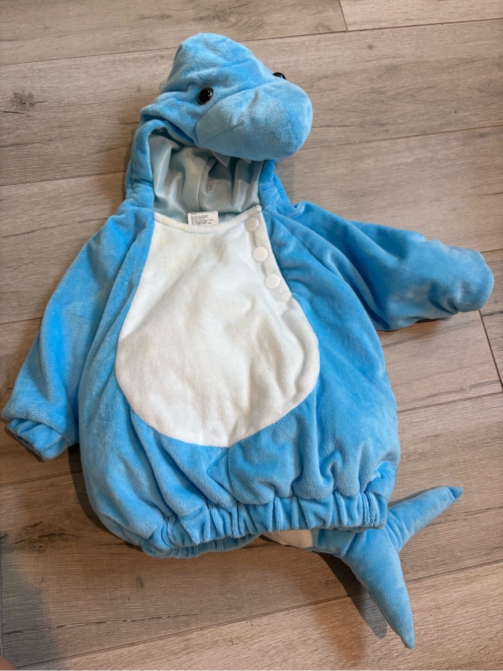 Target Shark Costume Baby 0-6M Blue & White